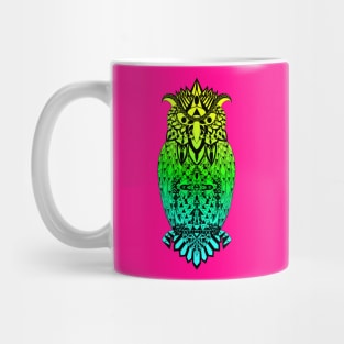 boho style wisdom owl pattern ecopop Mug